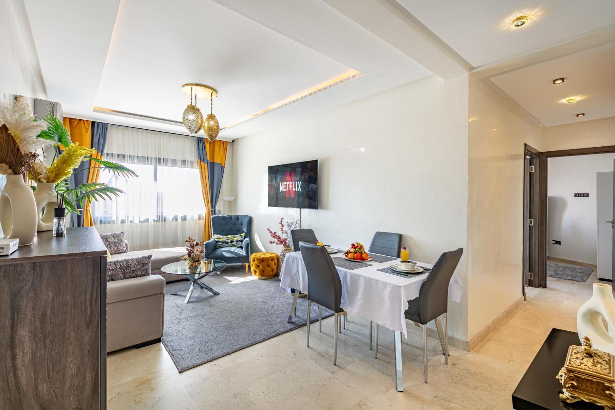 Cozy 2-Bedroom Apartment In Gueliz, Marrakech Marraquexe Exterior foto